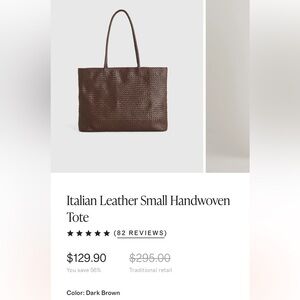 Quince tote bag brown color